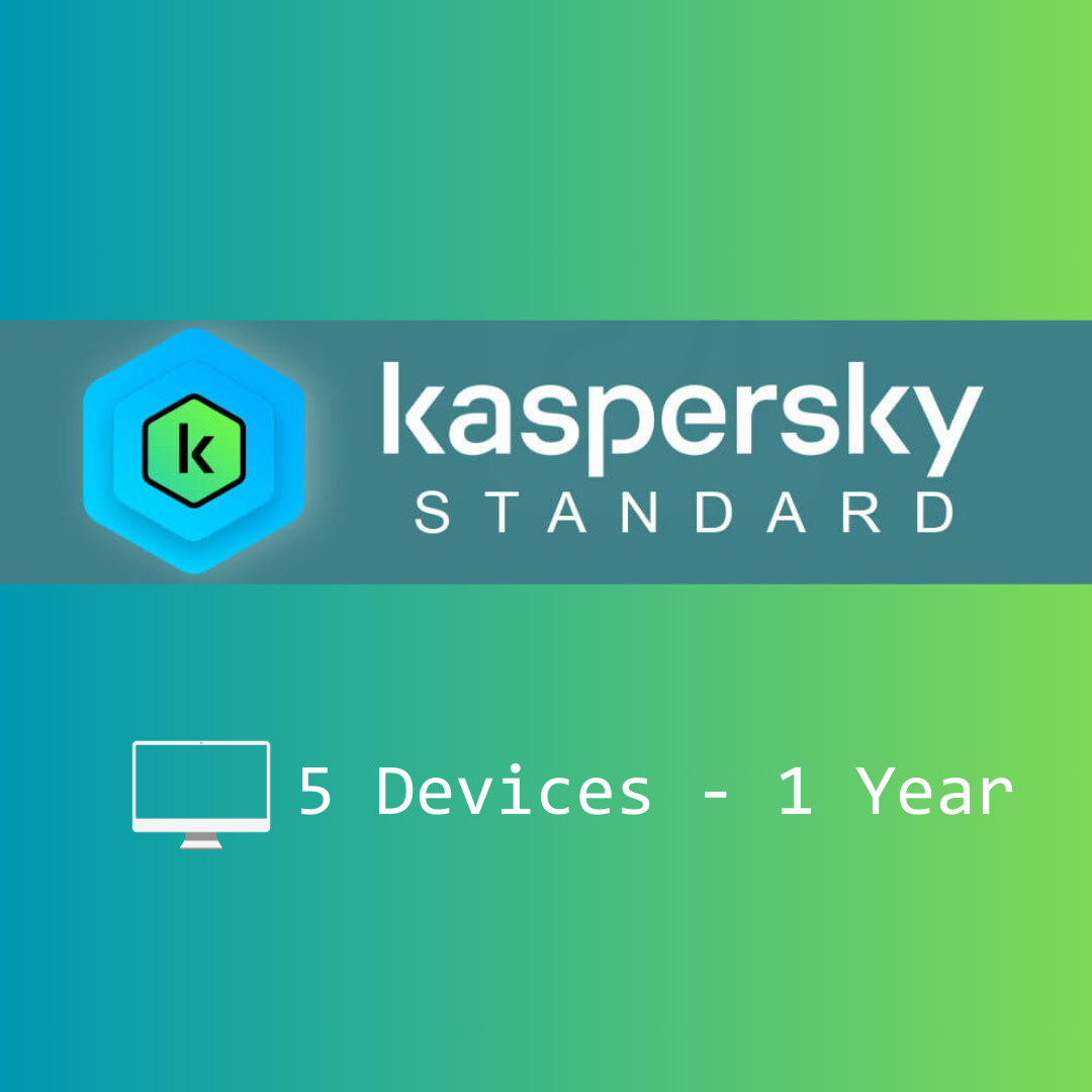 Kaspersky Standard Antivirus  5 Devices - 1 Year