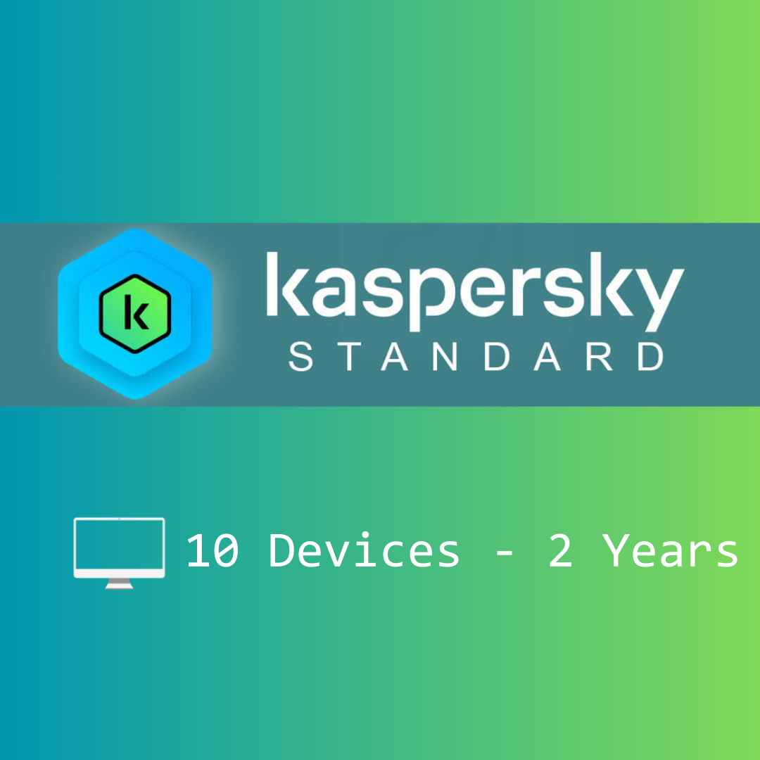 Kaspersky Standard Antivirus 10 Devices - 2 Years