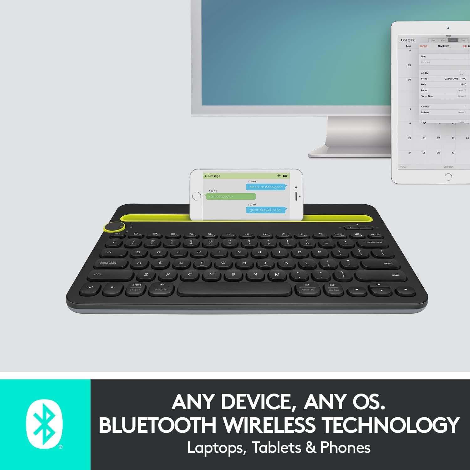 Logitech Keyboard K480 Bluetooth Multi-Device