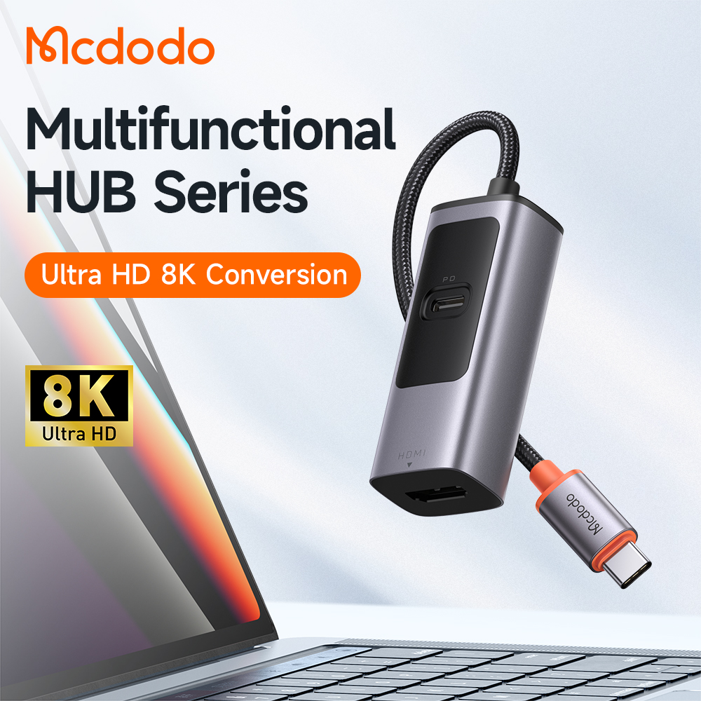 Mcdodo 2 in 1 USB-C HUB Docking Station ( PD100W+HDMI 8K)