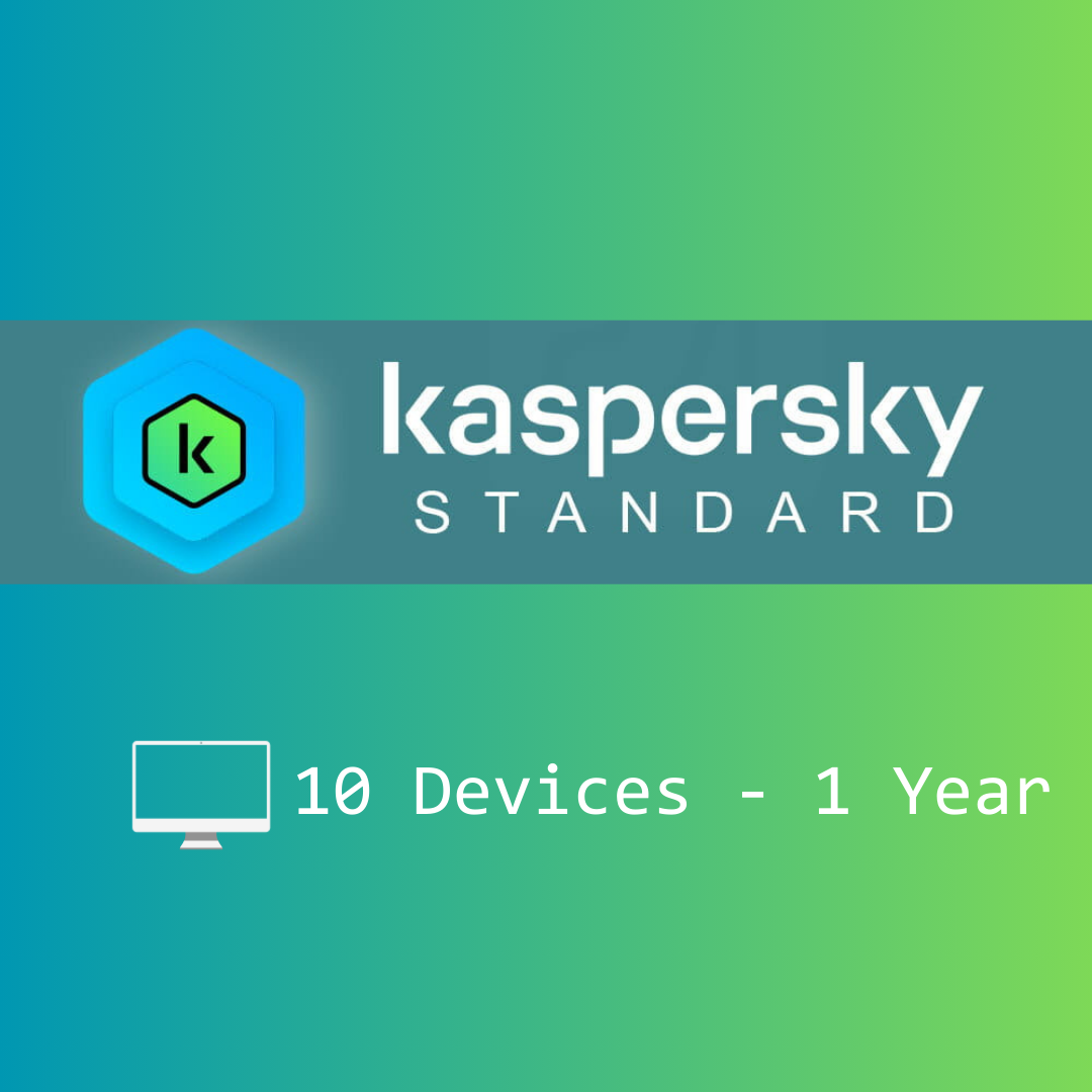 Kaspersky Standard Antivirus 10 Devices - 1 Year