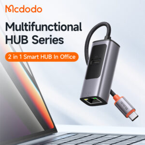 Mcdodo 2 in 1  USB-C HUB Docking Station ( PD100W+RJ45 )