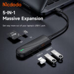 Mcdodo 5 in 1 USB-C HUB Docking Station ( USB2.0*2, USB3.0*1, SD/TF Card Slot*1 )