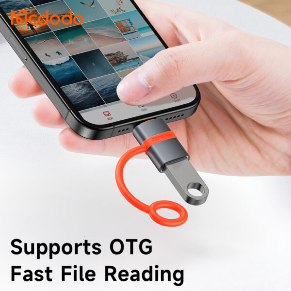 Mcdodo USB-A to USB-C Adapter with Silicone Hook - Image 5