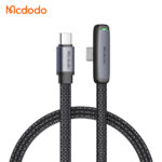 Mcdodo 90 Degree 65W Type-C to Type-C Data Cable 1.8m Black