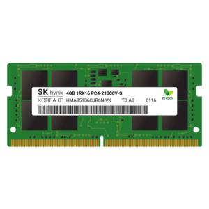 SK Hynix RAM 1x 4GB DDR4-2666MHz SODIMM PC4-21300V-S HMA851S6CJR6N-VK