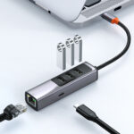 Mcdodo HU-1110 5 in1 USB-C HUB ( USB3.0x3+PD100W+RJ45 )