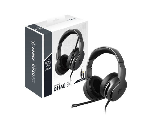 MSI Headset IMMERSE GH40 ENC ( USB-A to USB-C / Virtual 7.1 / Support PC, Mac, &amp) - Image 2