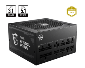 MSI POWER SUPPLY MAG A750GL PCIE5( 750W / 80 Plus Gold / Fan 120mm / ATX 3.0 / PCIe 5.0 / Full Modular )
