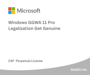 Microsoft Windows GGWA - Windows 11 Pro - Legalization Get Genuine PN - DG7GMGF0L4TL