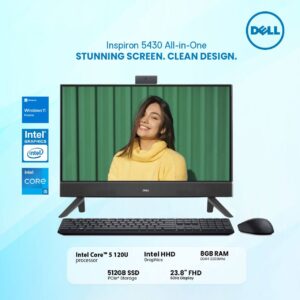 Dell Inspiron 5430 AIO Intel® Core™ 5 120U-8GB-512GB M.2, 23.8" FHD 60Hz None-Touch, WIN 11 HS