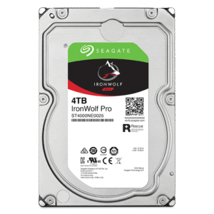 Seagate IronWolf Pro 3.5-Inch NAS Hard Drive 4TB  SATA 6Gb/s 7200RPM