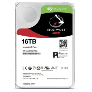 Seagate IronWolf Pro 3.5-Inch NAS Hard Drive 16TB SATA 6Gb/s 7200RPM