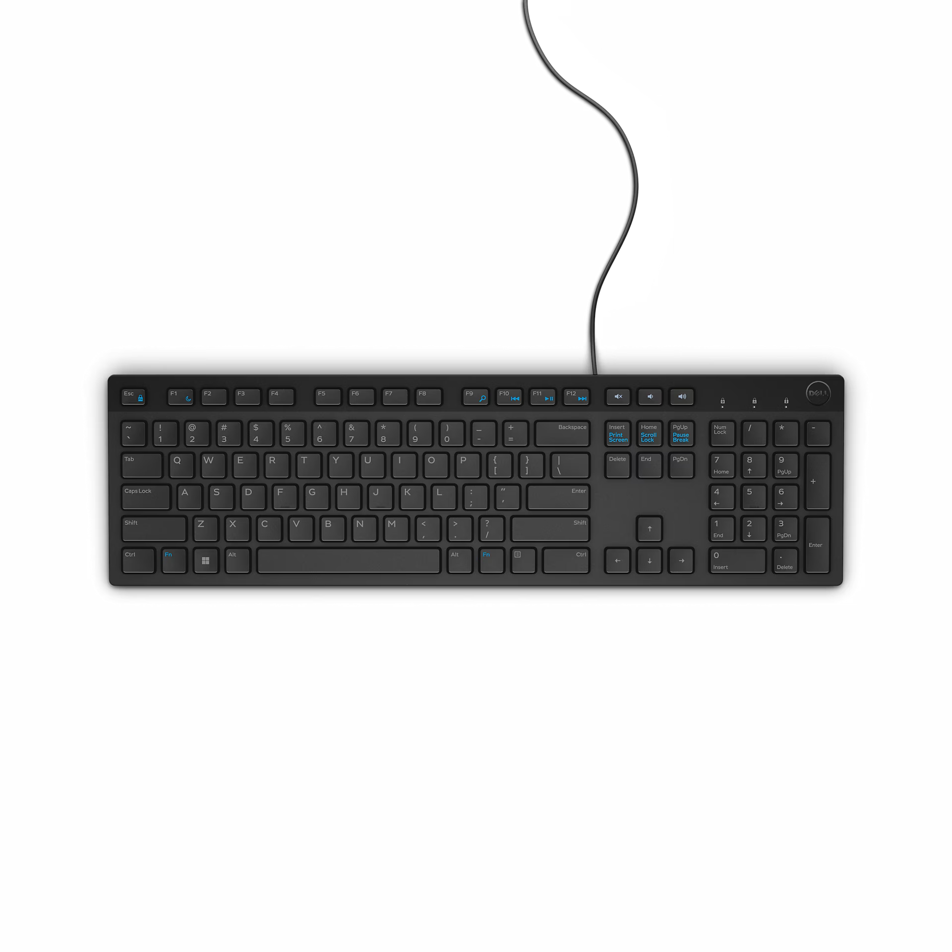 Dell Multimedia Keyboard-KB216 - US Black