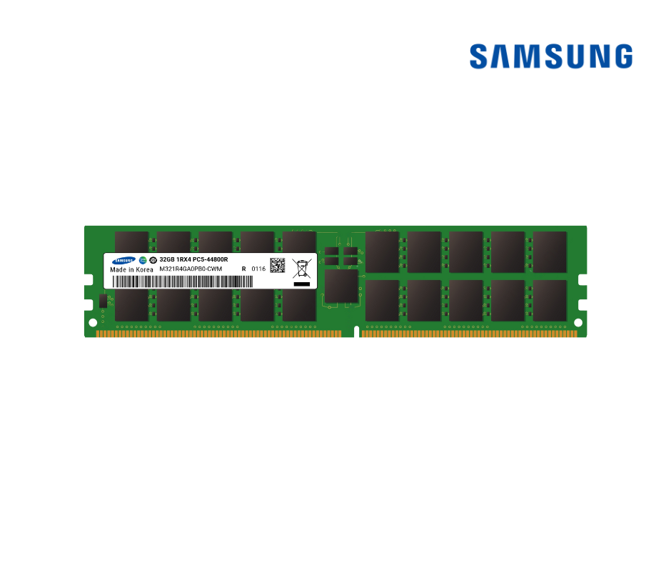 Samsung RAM 1x 32GB DDR5-5600MHz ECC RDIMM PC5-44800R M321R4GA0PB0-CWM