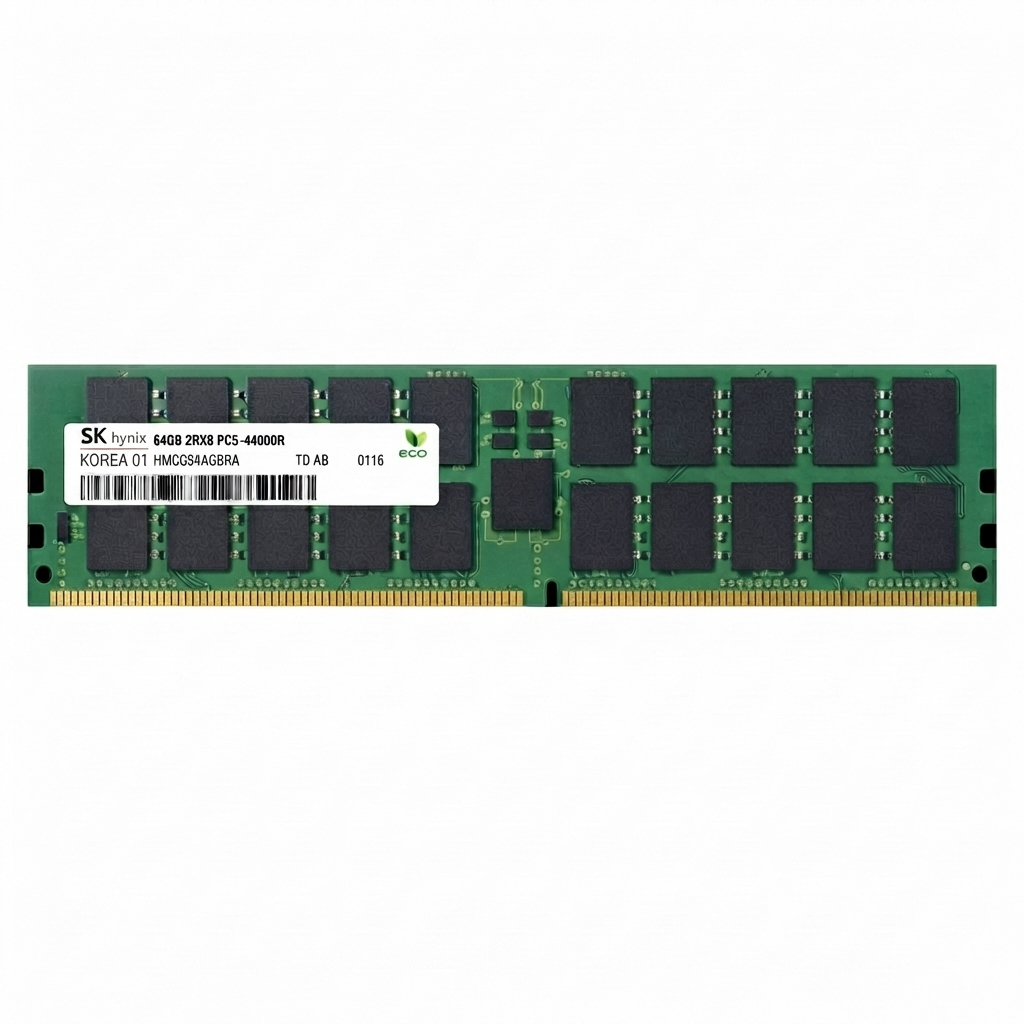 SK Hynix RAM 1x 64GB DDR5-5600MHz ECC RDIMM PC5-44800R CL46 1.1V HMCG94AGBRA